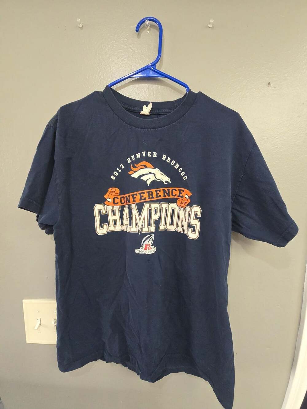 NFL Denver Broncos 2013 Conference Champions T-Shirt Blue